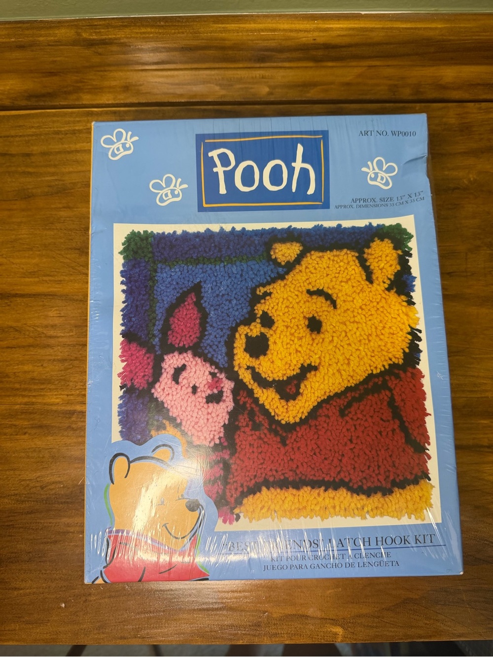 Pooh Latch Hook Kit - Yellow, Red, Pink